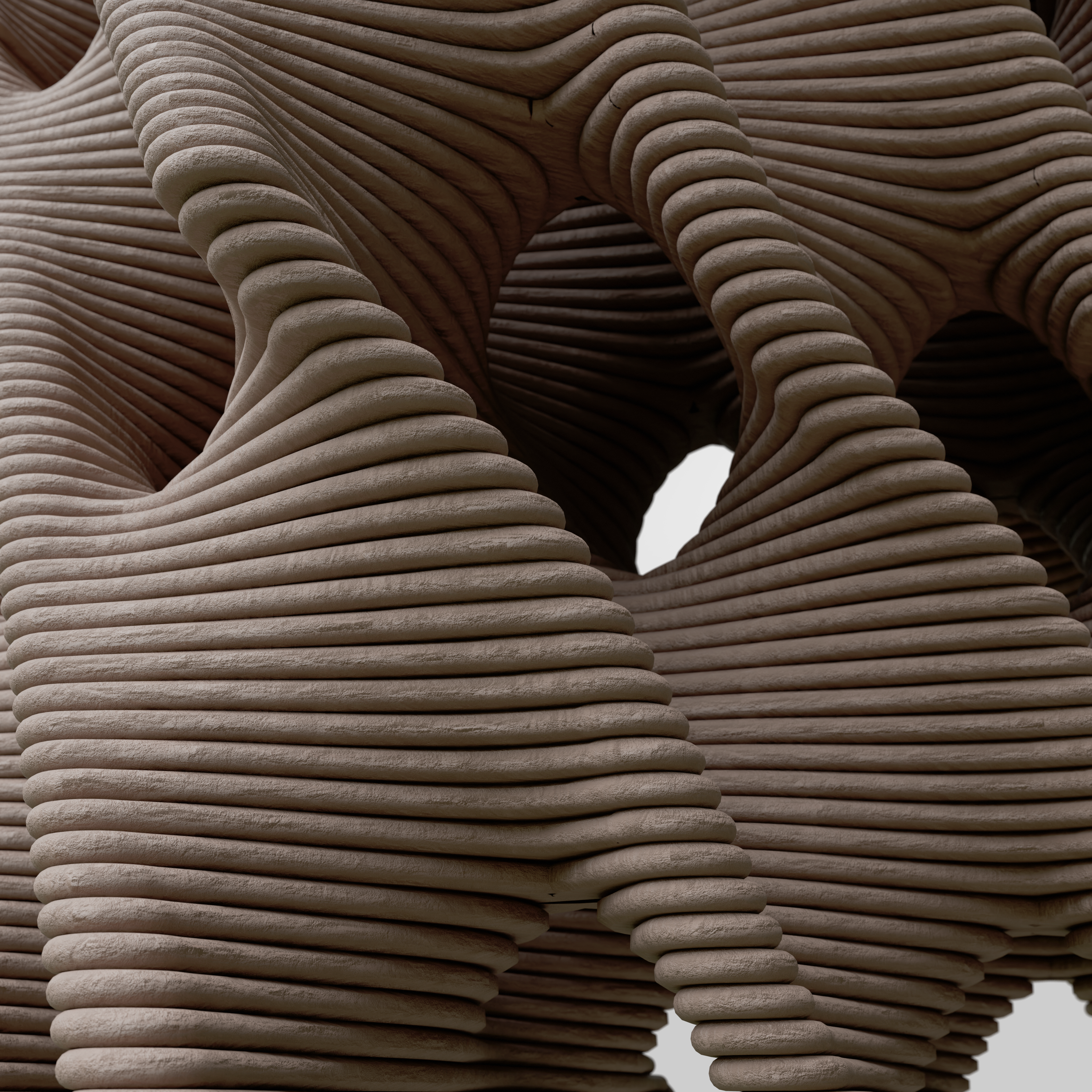 Forces in Clay: Designing Reef Habitats with 3D Graphic Statics and Clay 3D Printing